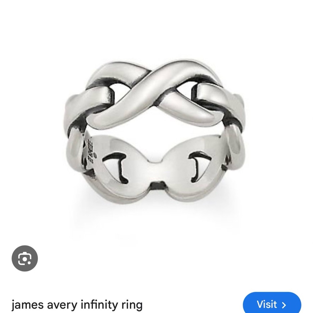 James Avery Silver Infinity Knot Ring - Picture 3 of 3